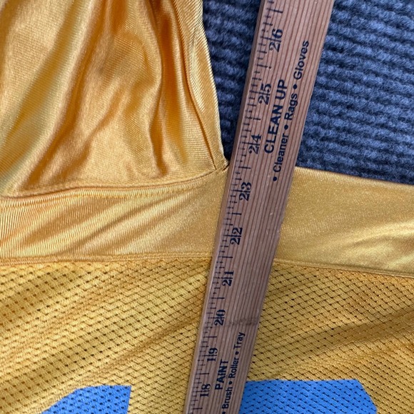 VTG Reebok NFL Equipment Brian Westbrook #36 Jersey Men L Yellow Blue Y2K Eagles - Picture 6 of 8